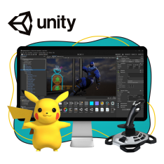 Мир игр на Unity 2D на популярном движке + AI-помощники - КИБЕРшкола программирования для детей, компьютерные курсы для школьников, начинающих и подростков - KIBERone г. Феодосия