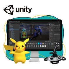 Мир игр на Unity 2D на популярном движке + AI-помощники - КИБЕРшкола программирования для детей, компьютерные курсы для школьников, начинающих и подростков - KIBERone г. Феодосия