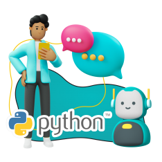 Умный чат-бот на Python - КИБЕРшкола программирования для детей, компьютерные курсы для школьников, начинающих и подростков - KIBERone г. Феодосия