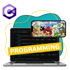 Программирование на C#. Удивительный мир 2D-игр - КИБЕРшкола программирования для детей, компьютерные курсы для школьников, начинающих и подростков - KIBERone г. Феодосия