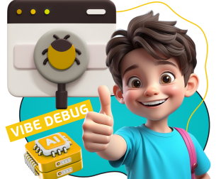 Тестирование & Vibe Debug. Охотники за багами - КИБЕРшкола программирования для детей, компьютерные курсы для школьников, начинающих и подростков - KIBERone г. Феодосия