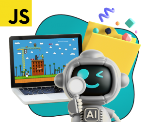 Язык программирования JavaScript + AI. Проектное обучение + геймификация + AI-помощники - КИБЕРшкола программирования для детей, компьютерные курсы для школьников, начинающих и подростков - KIBERone г. Феодосия