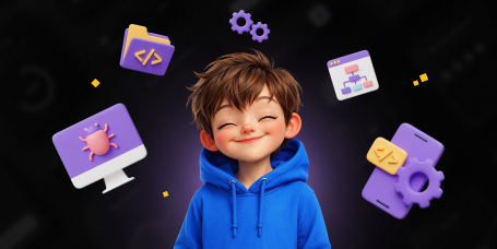 Идеальный сайт с нуля: код, дизайн и AI-помощник - КИБЕРшкола программирования для детей, компьютерные курсы для школьников, начинающих и подростков - KIBERone г. Феодосия